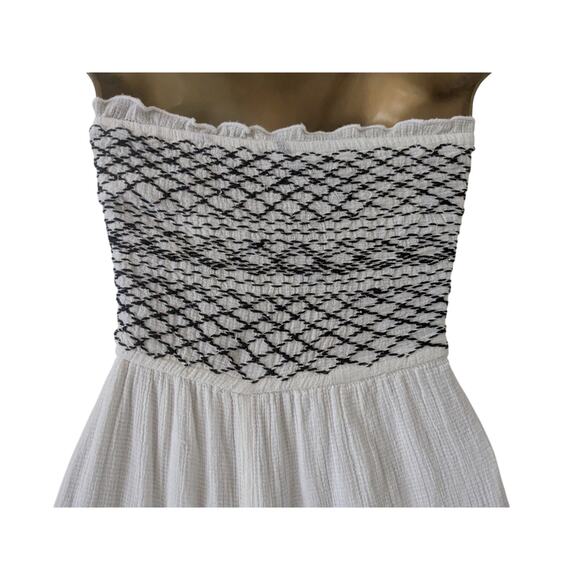 Free People CARMEN Sz XS Wide Leg Palazzo Smocked Jumpsuit - Picture 9 of 9